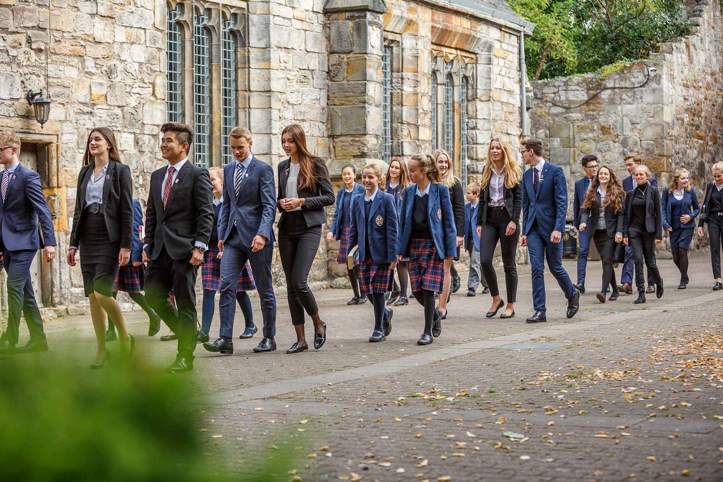 St Leonards School Fife students